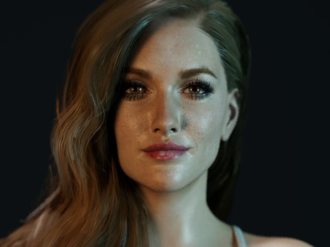Katie Cassidy 3Dモデル