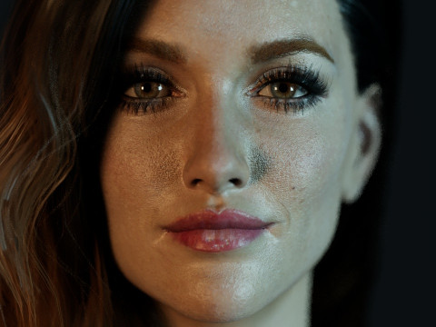 Katie Cassidy 3D Model