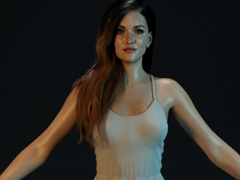 Katie Cassidy 3D Model