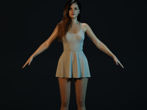 Katie Cassidy 3D Model