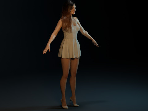 Katie Cassidy 3D Model