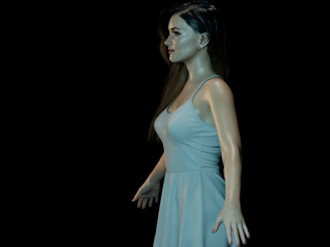 Katie Cassidy 3D Model