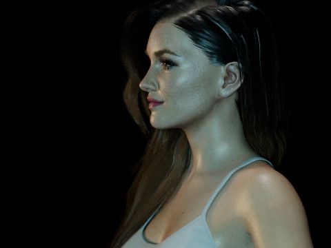 Katie Cassidy 3D Model