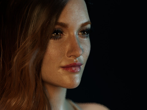 Katie Cassidy 3D Model