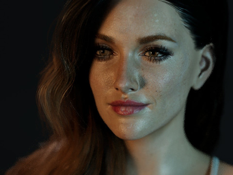 Katie Cassidy 3D Model