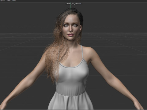 Katie Cassidy 3D Model
