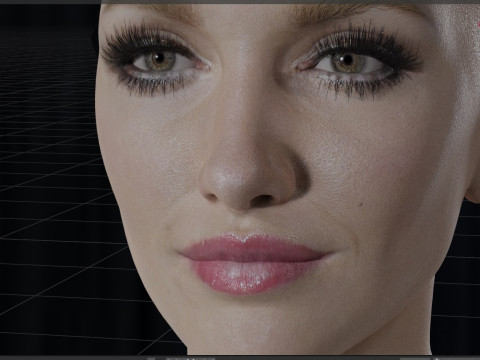 Katie Cassidy 3D Model