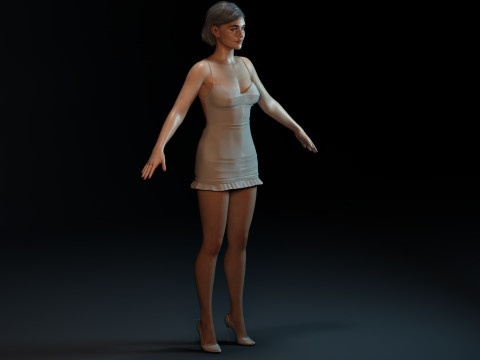 Emilia Clarke 3D Model