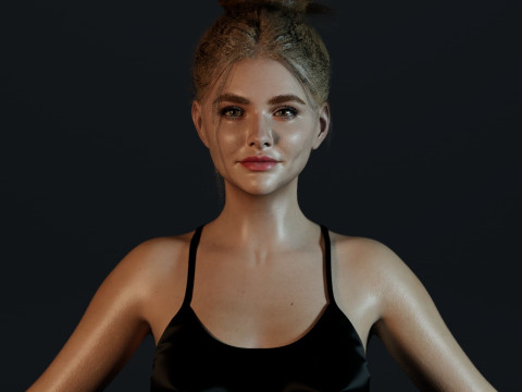 Chloe Grace Moretz Model 3D