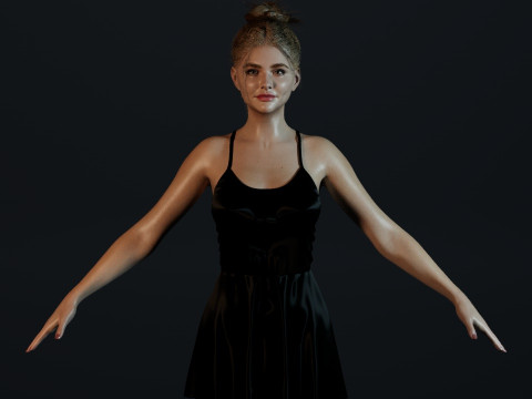 Chloe Grace Moretz Model 3D