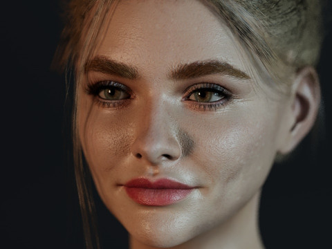 Chloe Grace Moretz Model 3D