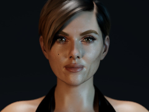 Scarlett Johansson 3D Model