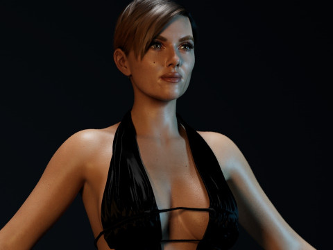 Scarlett Johansson Model 3D