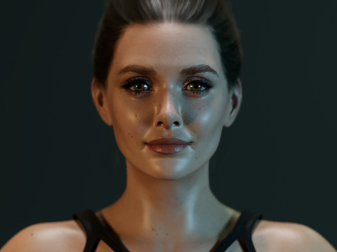 Elizabeth Olsen Modèle 3D