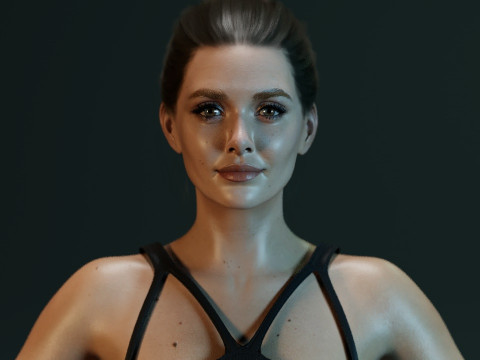 Elizabeth Olsen Modèle 3D