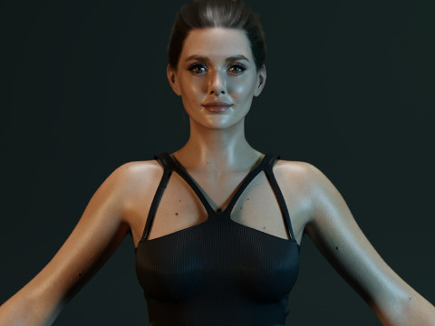 Elizabeth Olsen Modèle 3D