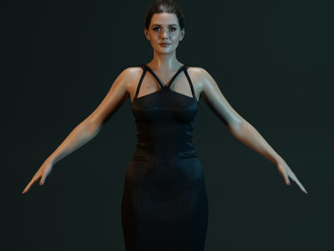 Elizabeth Olsen Modèle 3D