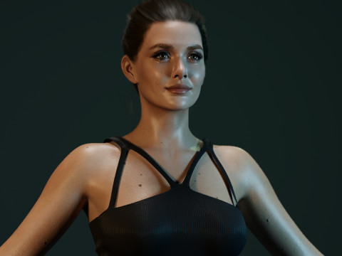 Elizabeth Olsen Modèle 3D