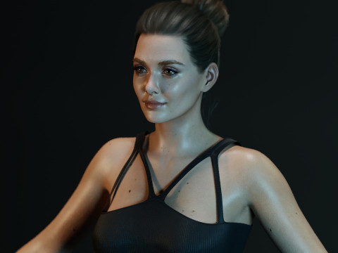Elizabeth Olsen Modèle 3D