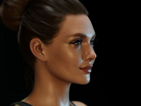 Elizabeth Olsen Modèle 3D