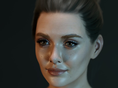 Elizabeth Olsen Modèle 3D