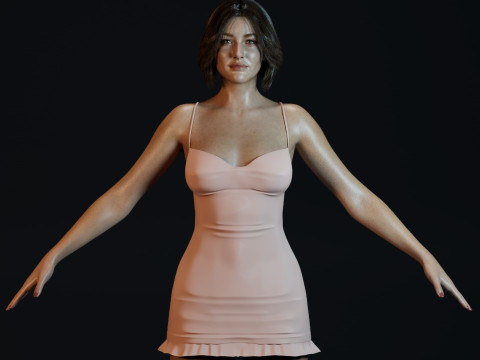 Sophie Marceau 3D 模型