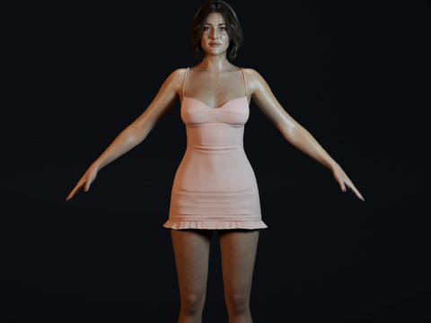 Sophie Marceau 3D 模型
