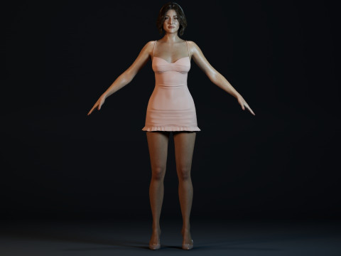 Sophie Marceau 3D 模型