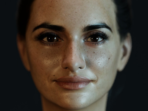 Penelope Cruz 3D Model