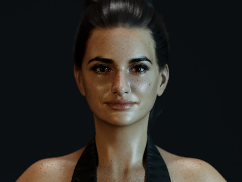 Penelope Cruz 3D Model