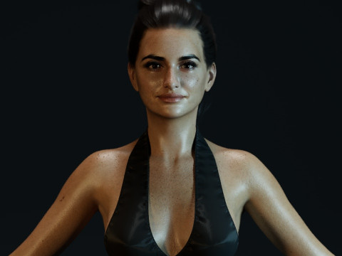Penelope Cruz 3D Model