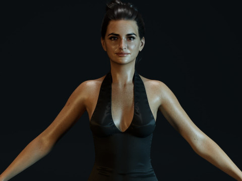 Penelope Cruz 3D Model