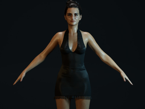 Penelope Cruz 3D Model