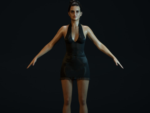 Penelope Cruz 3D Model