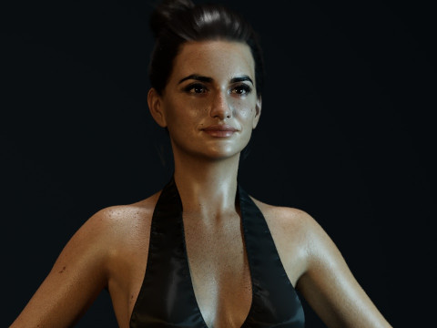 Penelope Cruz 3D Model