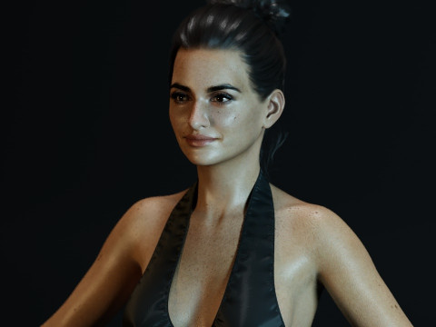 Penelope Cruz 3D Model