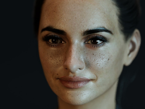 Penelope Cruz 3D Model