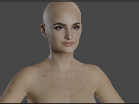 Penelope Cruz 3D Model