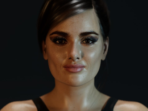 Salma Hayek 3D Model