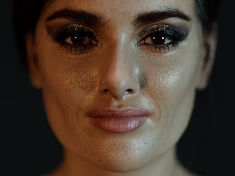 Salma Hayek Model 3D
