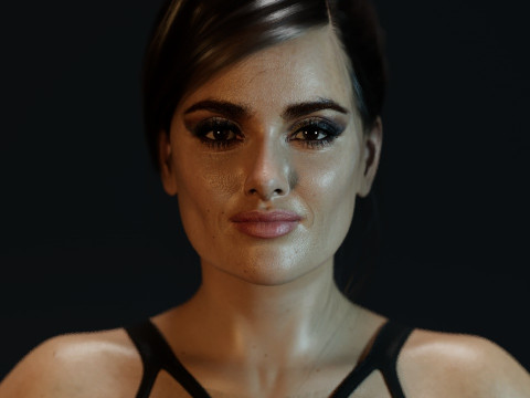Salma Hayek Model 3D