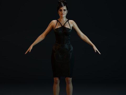 Salma Hayek Model 3D