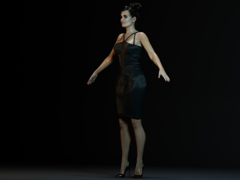 Salma Hayek Model 3D