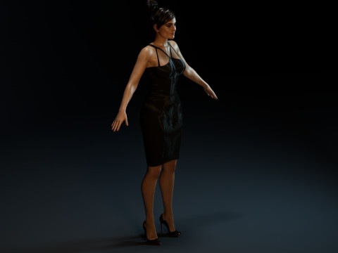 Salma Hayek Model 3D