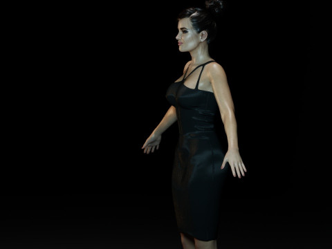 Salma Hayek Model 3D