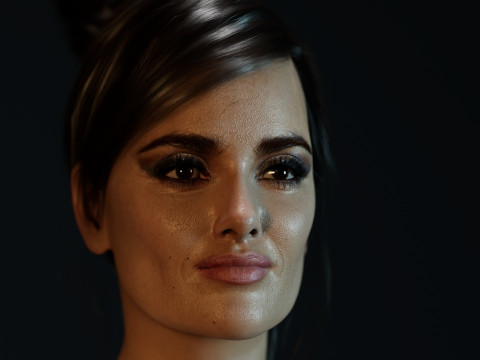 Salma Hayek Model 3D