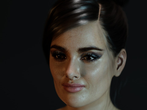 Salma Hayek Model 3D