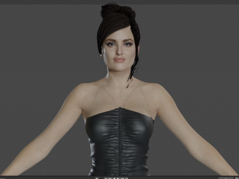 Salma Hayek Model 3D