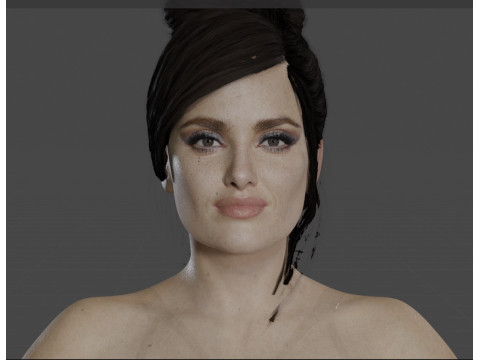 Salma Hayek Model 3D