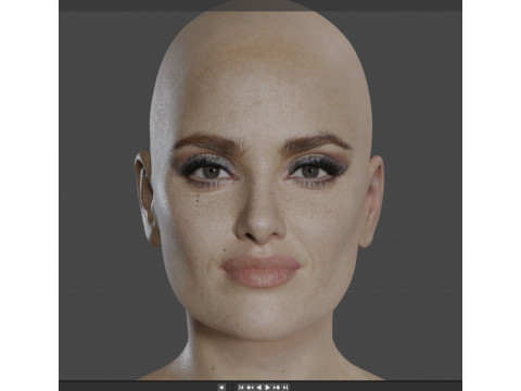 Salma Hayek Model 3D